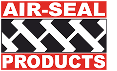 Air Seal Logo - tyre tracks with red banners and white writing.