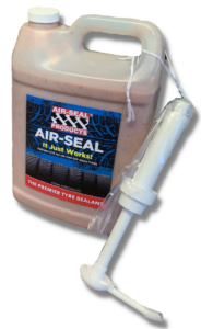 4 litre jug of Air-Seal premier tyre sealant for puncture problems