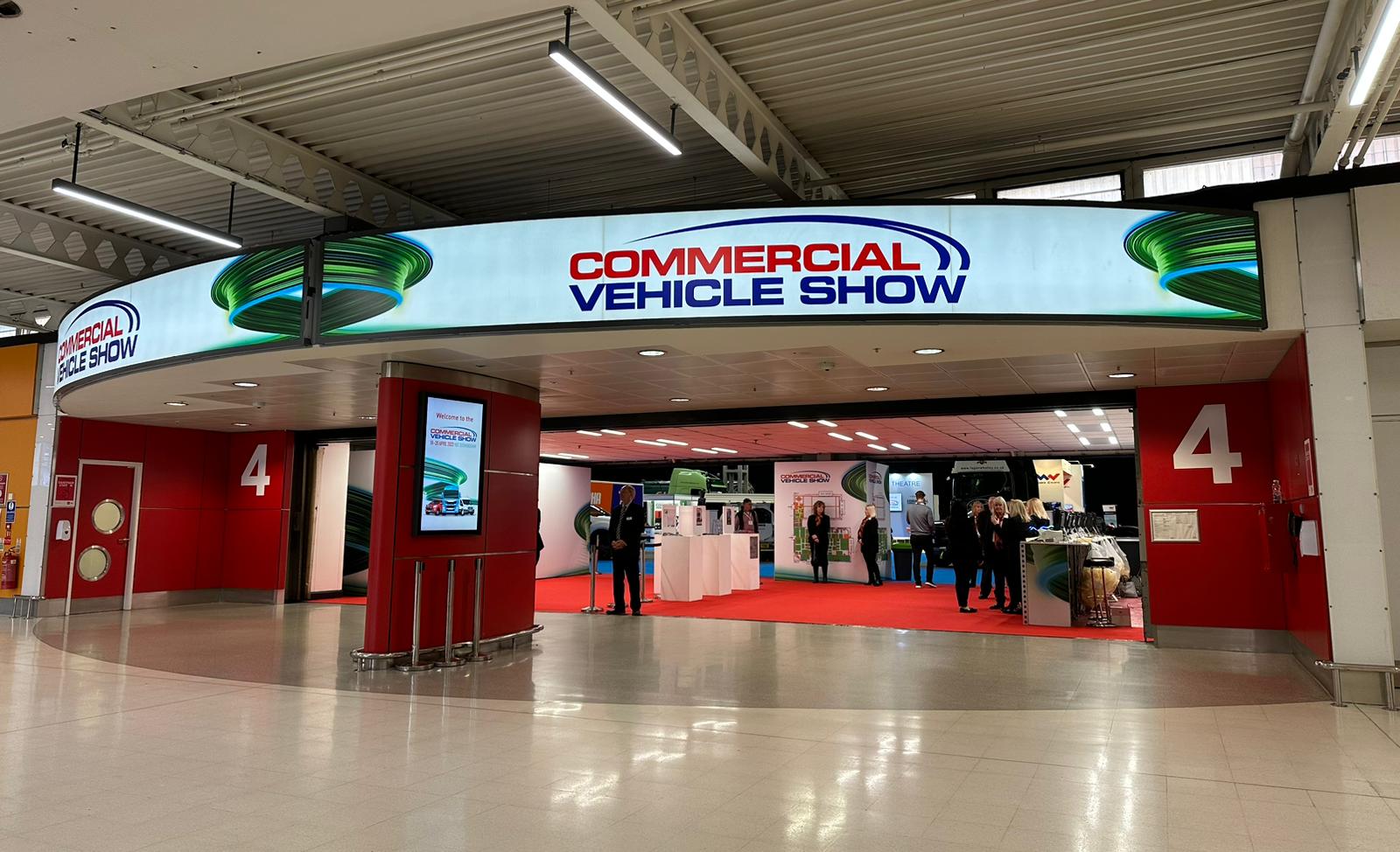 Commercial vehicle show entrance