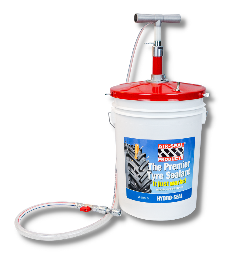 Air-Seal Products Tyre Sealant Hydro-seal 20 litre pail and pump