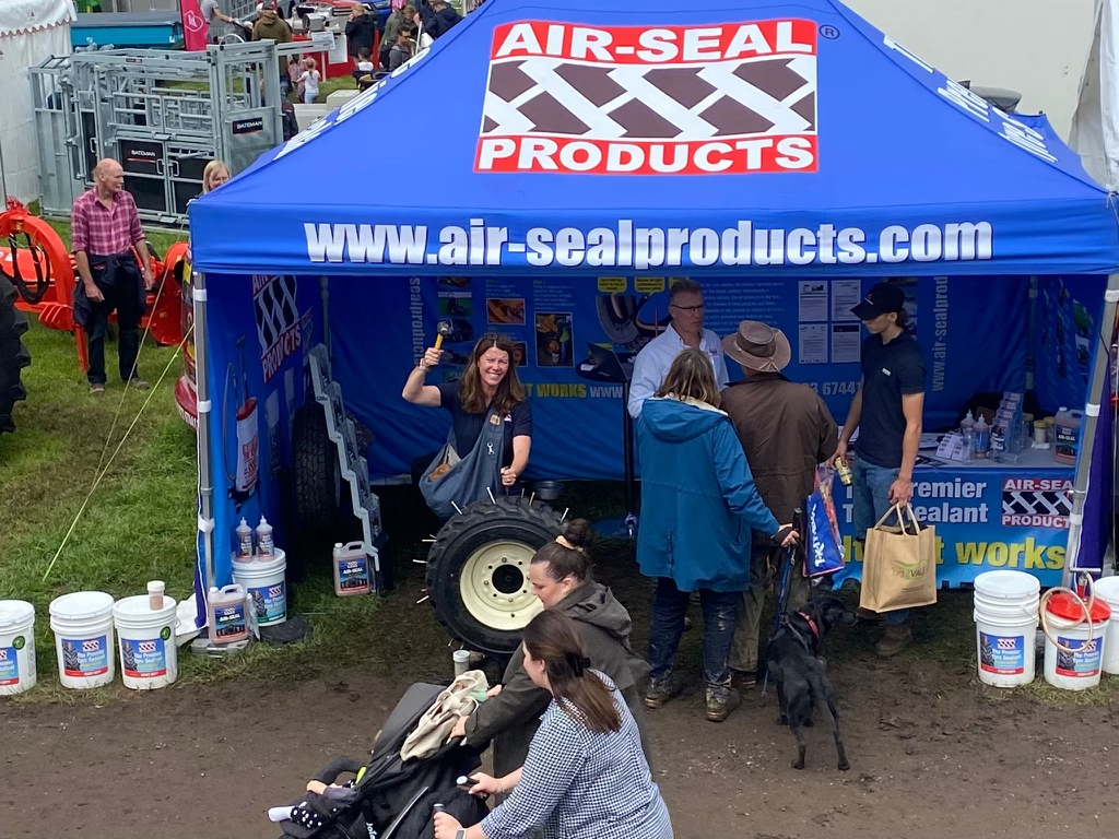 Air-Seal Products tyre sealant at The Honiton Agricultural Show 2023